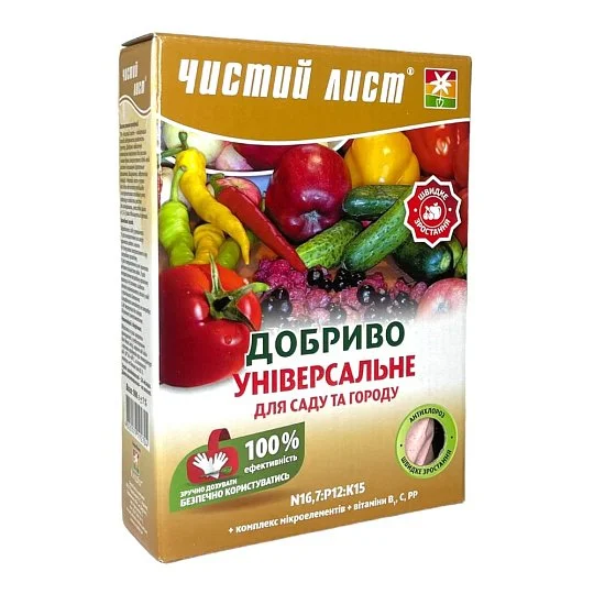 Удобрение Чистый лист 900 г для сада и огорода, Kvitofor