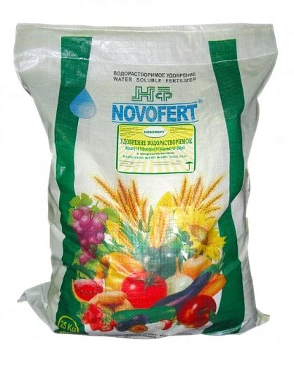 Удобрение NPK  1-0-3+12,5 Fe 25 кг, Новоферт