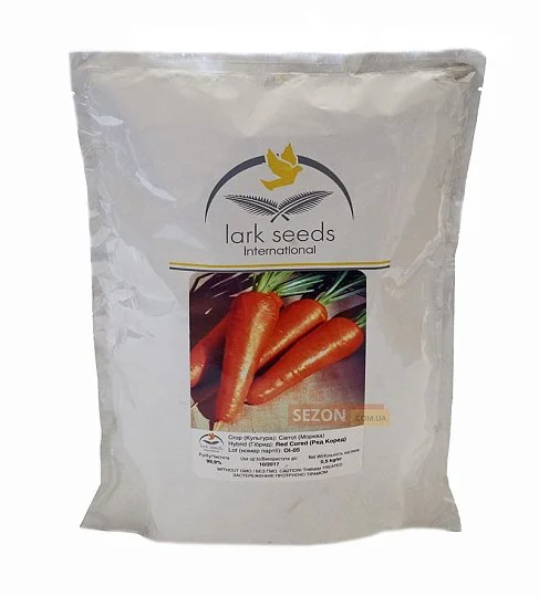 Морковь Ред Кор 500 г ранняя, Lark Seeds - Фото 2