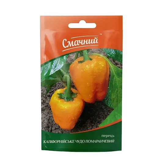 Перець Каліфорнійське Чудо помаранчевий 0,3г (Смачний)