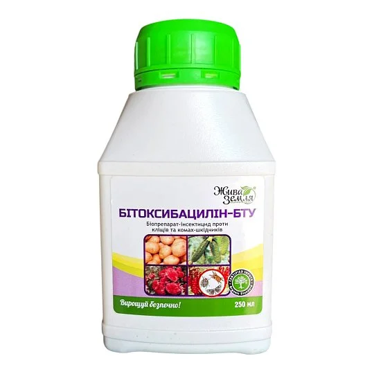 Бітоксибацилін 250 мл біоінсектицид від комах та кліщів, Жива земля