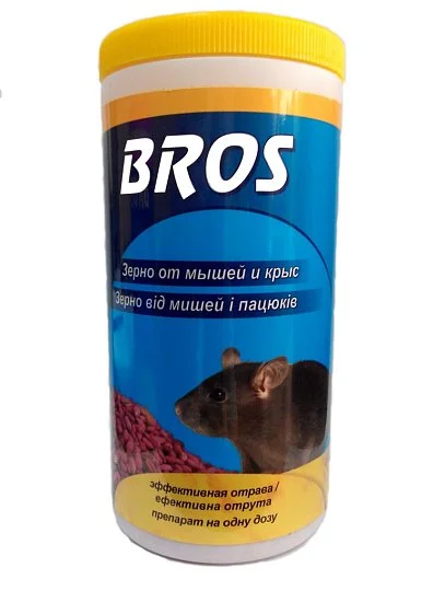 Зерно від мишей та щурів 300 г, Bros