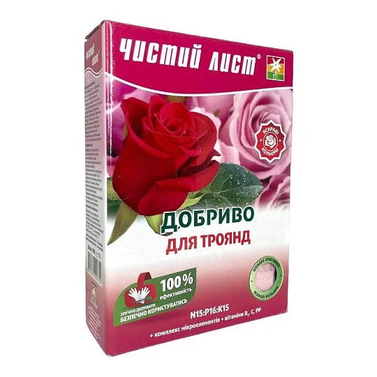 Удобрение Чистый лист 900 г для роз, Kvitofor