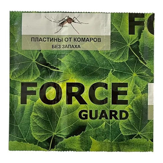 Пластины от комаров без запаха 6 шт, Force Guard