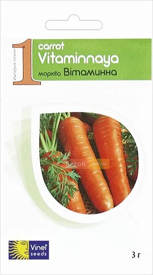 Морковь Витаминная 3 г среднеспелая, Vinel' Seeds