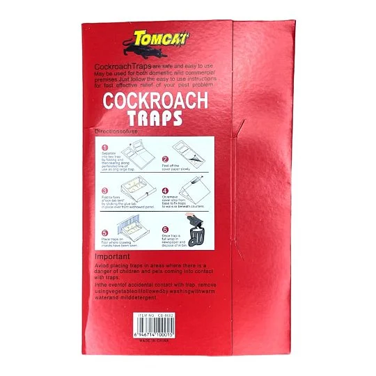 Клейова пастка від тарганів 6 шт червона, Tomcat - Фото 2