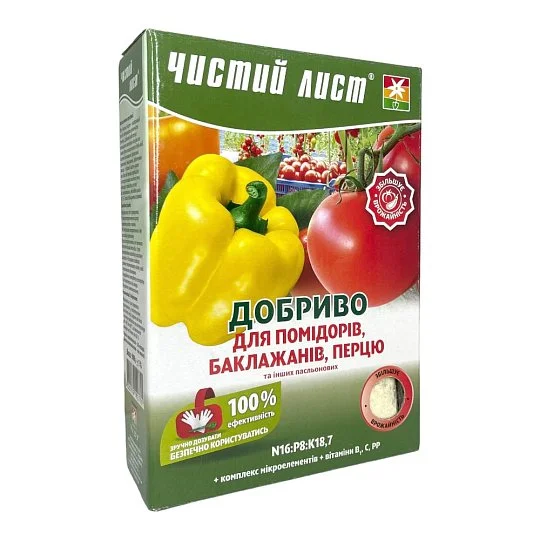 Удобрение Чистый лист 1,2 кг для томатов и перца, Kvitofor
