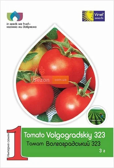 Томат Волгоградський 323 3 г для переробки кущової, Vinel' Seeds