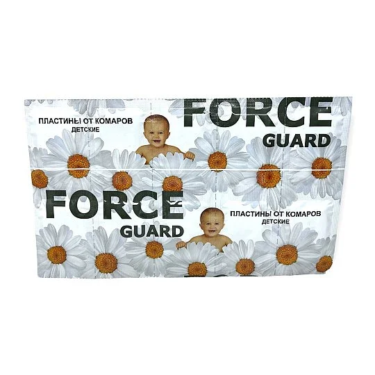 Пластины от комаров для детей с ромашкой 10 шт, Force Guard
