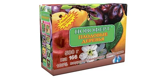 Удобрение Плодовые деревья 500 г NPK 12-3-25+8СаО+0,8Fe+0,5B+МЭ, Новоферт