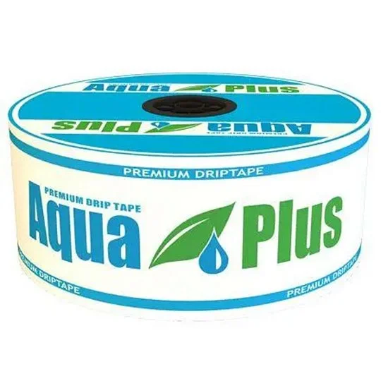 Капельная лента Aqua Plus 8 mil, 300 м, 10 см между капельницами