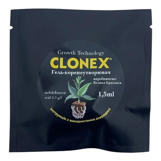 Стимулятор корнеобразования Клонекс Clonex гель 1,5 мл, Growth Technology