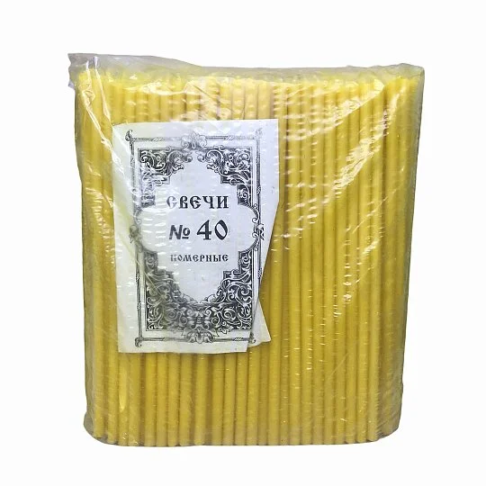 Свічка церковна №40 вага 2 кг 200 шт 25 см - Фото 2