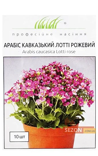 Арабис кавказский Лотти 10 дражированных семян розовый, Pan American flowers - Фото 2