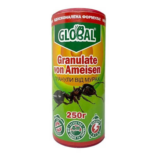 Гранули від мурах 250 г банку, Global