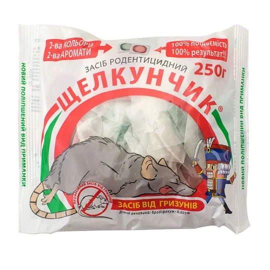Лускунчик тісто (ковбаски) від щурів та мишей 200 г