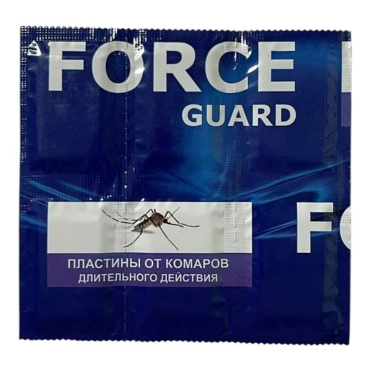 Пластины от комаров 6 шт длительного действия, Force Guard