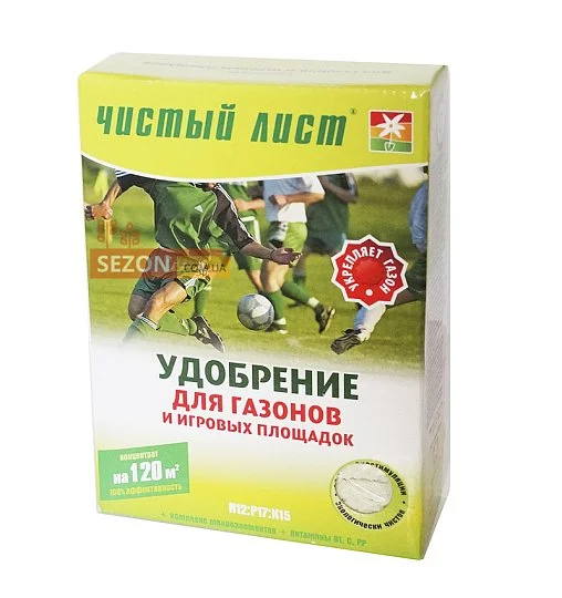 Добриво Чистий лист 1,2 кг для газону, Kvitofor - Фото 2