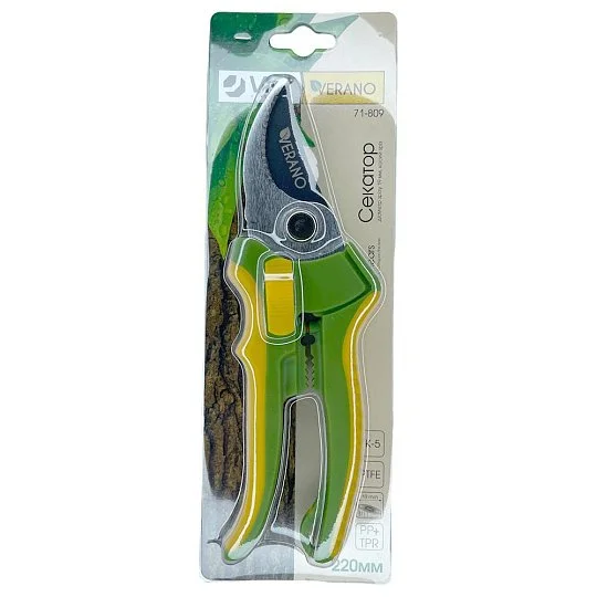 Секатор 220 мм із косим різом 19 мм 71-809, Verano - Фото 3