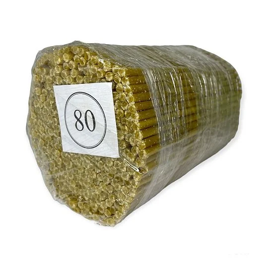 Свічка церковна №80 вага 2 кг 400 шт 20 см