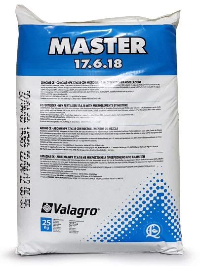 Удобрение Мастер 17-6-18, 25 кг, Valagro
