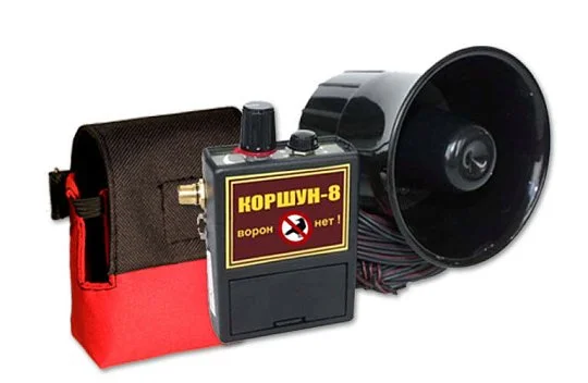 Отпугиватель птиц Коршун-8: 1 динамик, площадь защиты 5 га