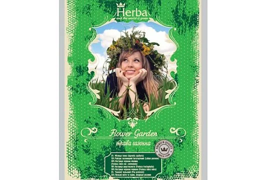 Трава газонная Цветущий сад 20 г, ТМ Herba