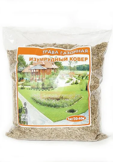 Трава газонная Изумрудный ковер 1 кг, ТМ Витас - Фото 2