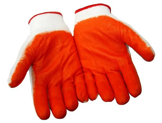 Перчатки защитные стрейчевые оранжевые
