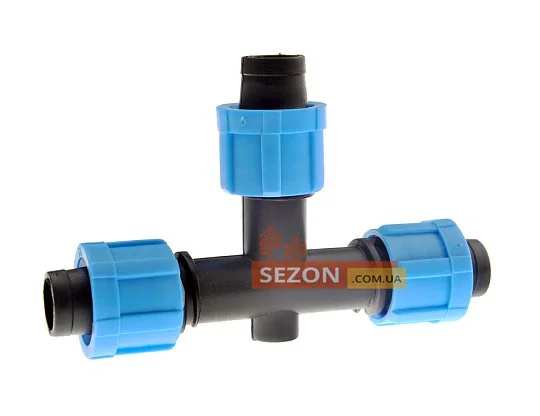 Трійник затискний для крапельної стрічки - Фото 2