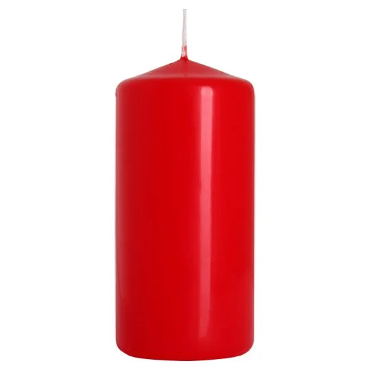 Свічка столова стовпчик 130 г 16 годин червона