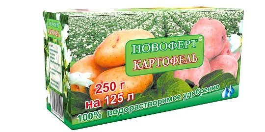 Удобрение Картофель 250 г NPK 15-9-28+2MgO+2S+MЭ водорастворимое, Новоферт