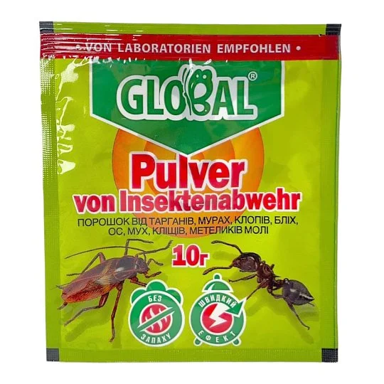 Порошок 10 г від тарганів та мурах, Global