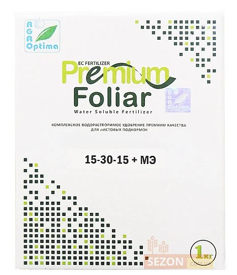 Премиум Фолиар NPK 15-30-15+МЭ 1 кг, SETO