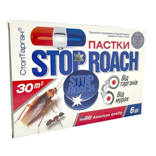 Ловушка 6 шт от тараканов и муравьев, Stop Roach