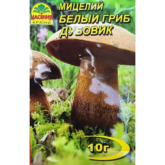 Мицелий Белый гриб Дубовик 10 г, Насіння Країни - Фото 2