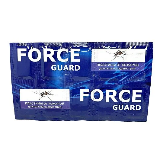 Пластины от комаров 10 шт длительного действия, Force Guard