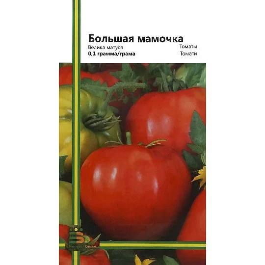 Томат Большая мамочка 0,1 г крупноплодный кустовой ультраранний, Империя Семян