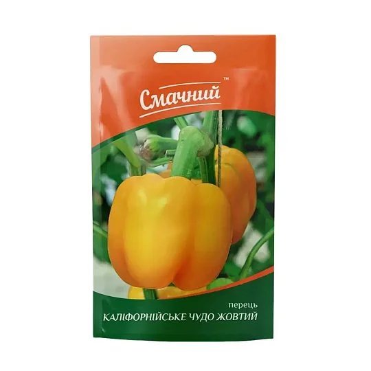 Перець Каліфорнійське Чудо жовтий 0,3г (Смачний)