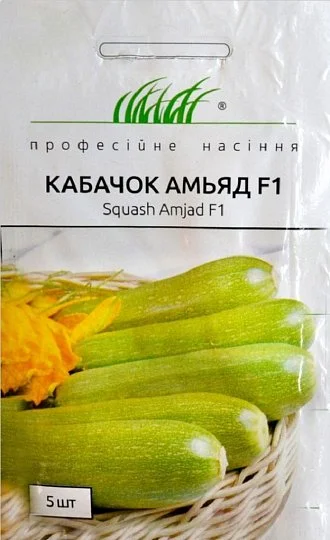Кабачок Ам'яд F1 5 насіння кущовий ранній, Seminis