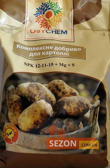 Комплексное удобрение для картофеля 3 кг NPK 12-11-15+5Mg+8S, Ostchem