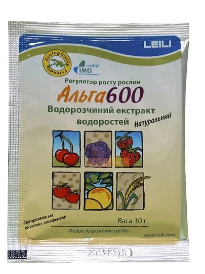 Альга 600, 10 г регулятор роста растений, LEILI