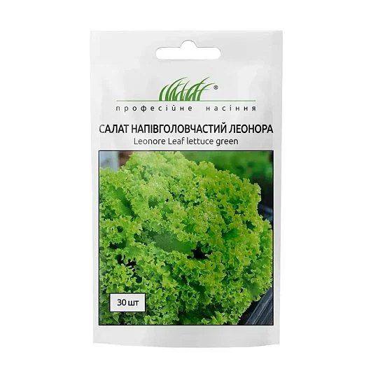 Салат Леонора зеленый Лолло Биондо 30 семян, Wing Seeds