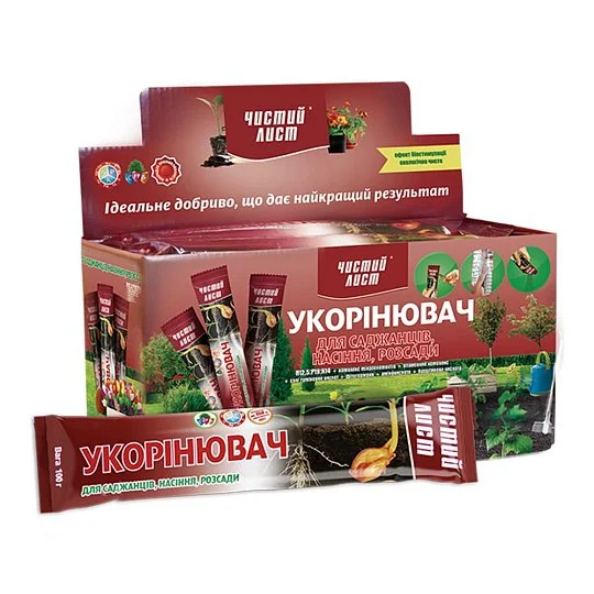 Укоренитель Чистый лист 100 г для саженцев и семян рассады, Kvitofor
