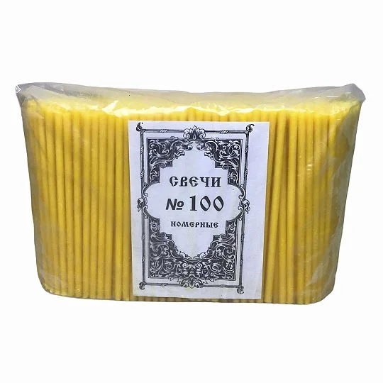 Свічка церковна №100 вага 2 кг 500 шт 18 см - Фото 2