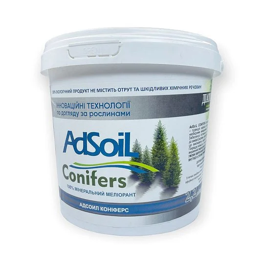 Диатомит комплексное удобрение минеральный мелиорант для хвойных растений 2.2 л, AdSoil Conifers