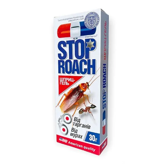 Шприц-гель 30 г від тарганів та мурах, Stop Roach - Фото 2