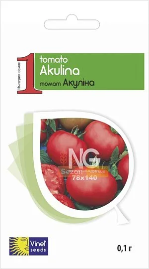 Томат Акулина 0,1 г кустовой крупноплодный, Vinel' Seeds