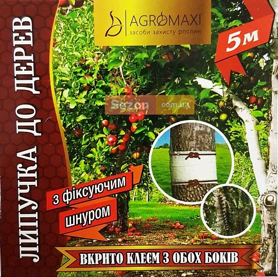 Липкий пояс для дерев 5 м зі шнуром, Agromaxi - Фото 2