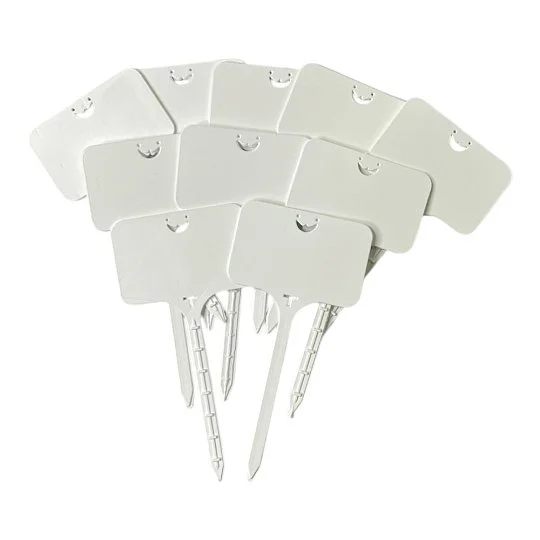 Таблички садовые - бирки белые, 10 шт